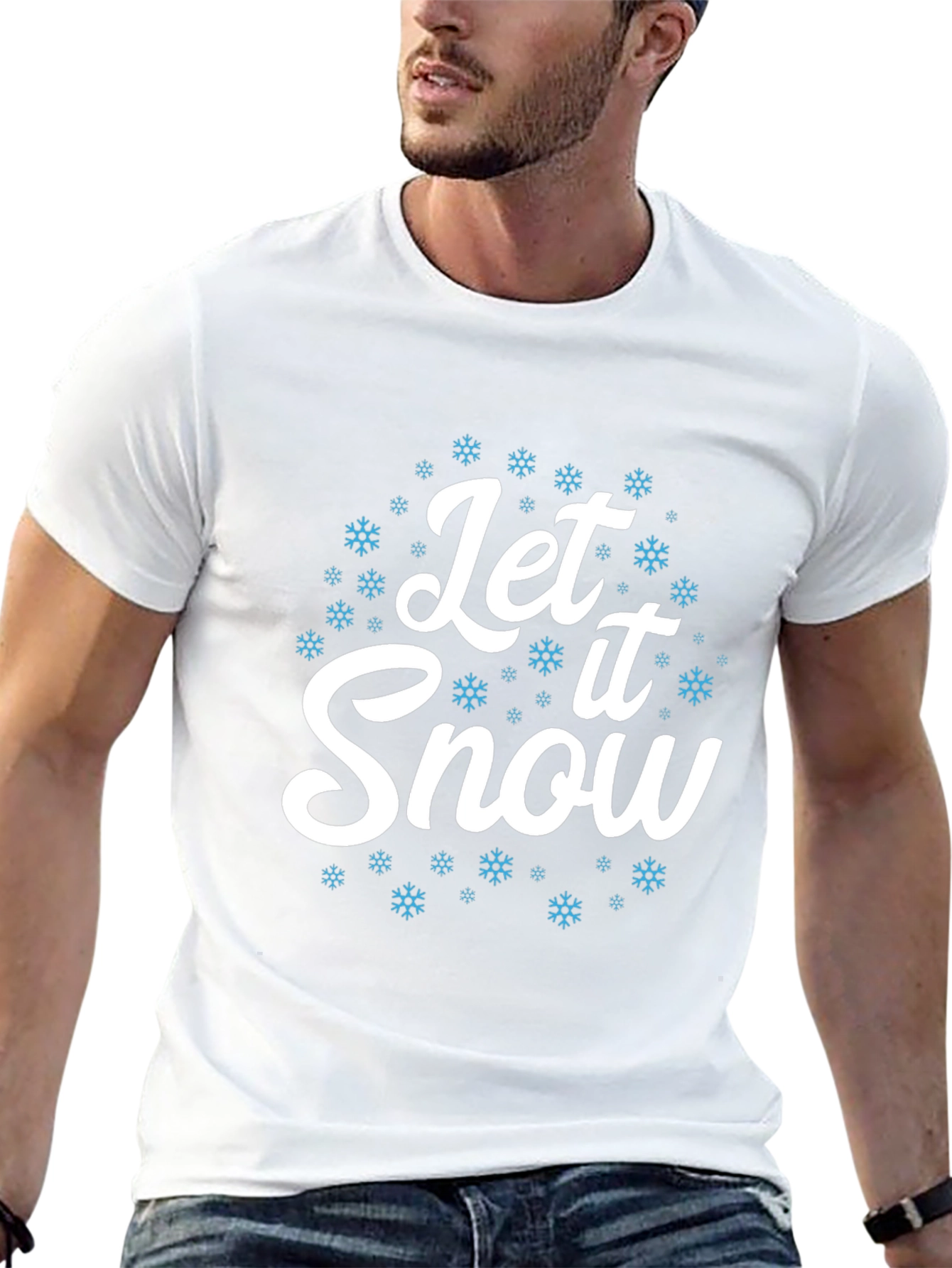 Let It Snow Graphic Tee - Holiday Season