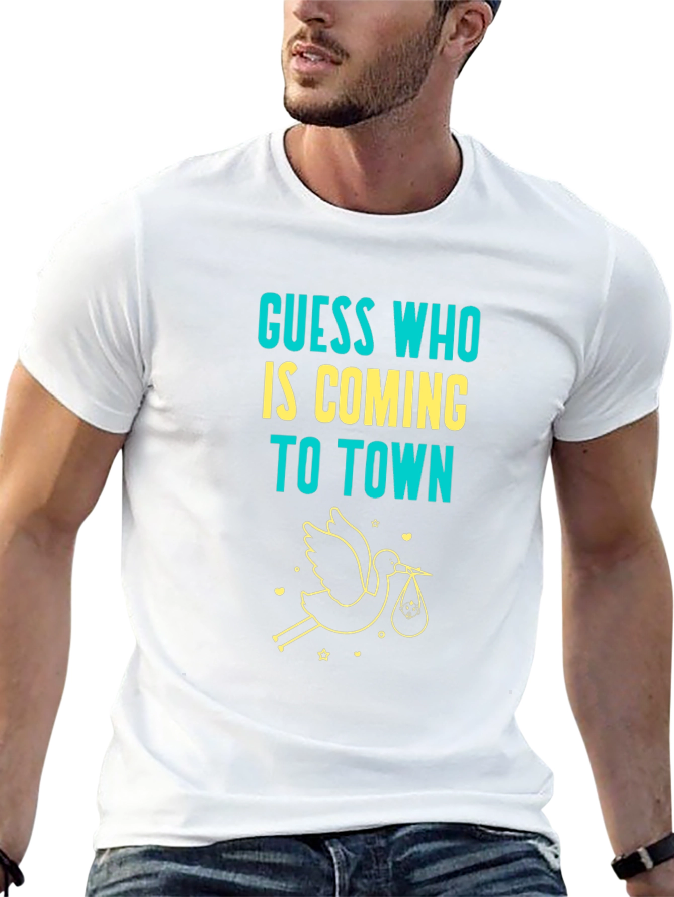 Guess Who Baby Announcement T-Shirt