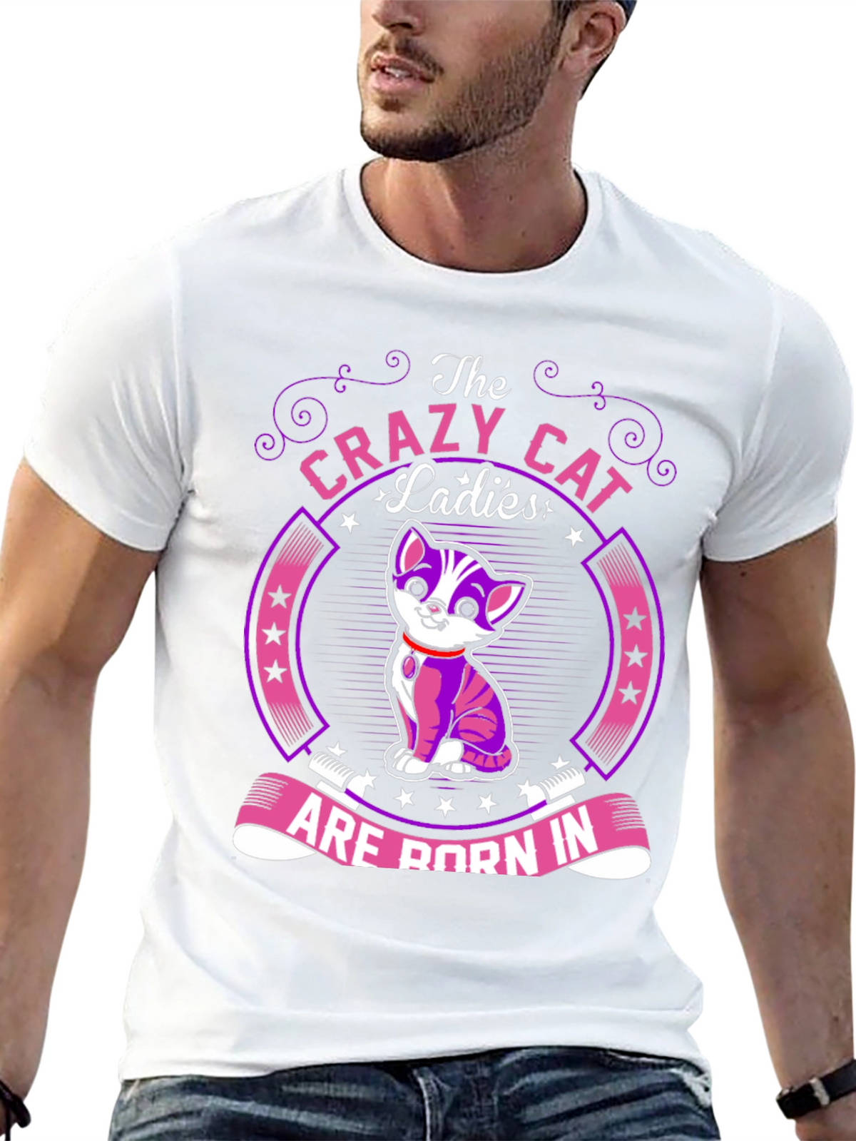 Crazy Cat Ladies T-Shirt: Born In...