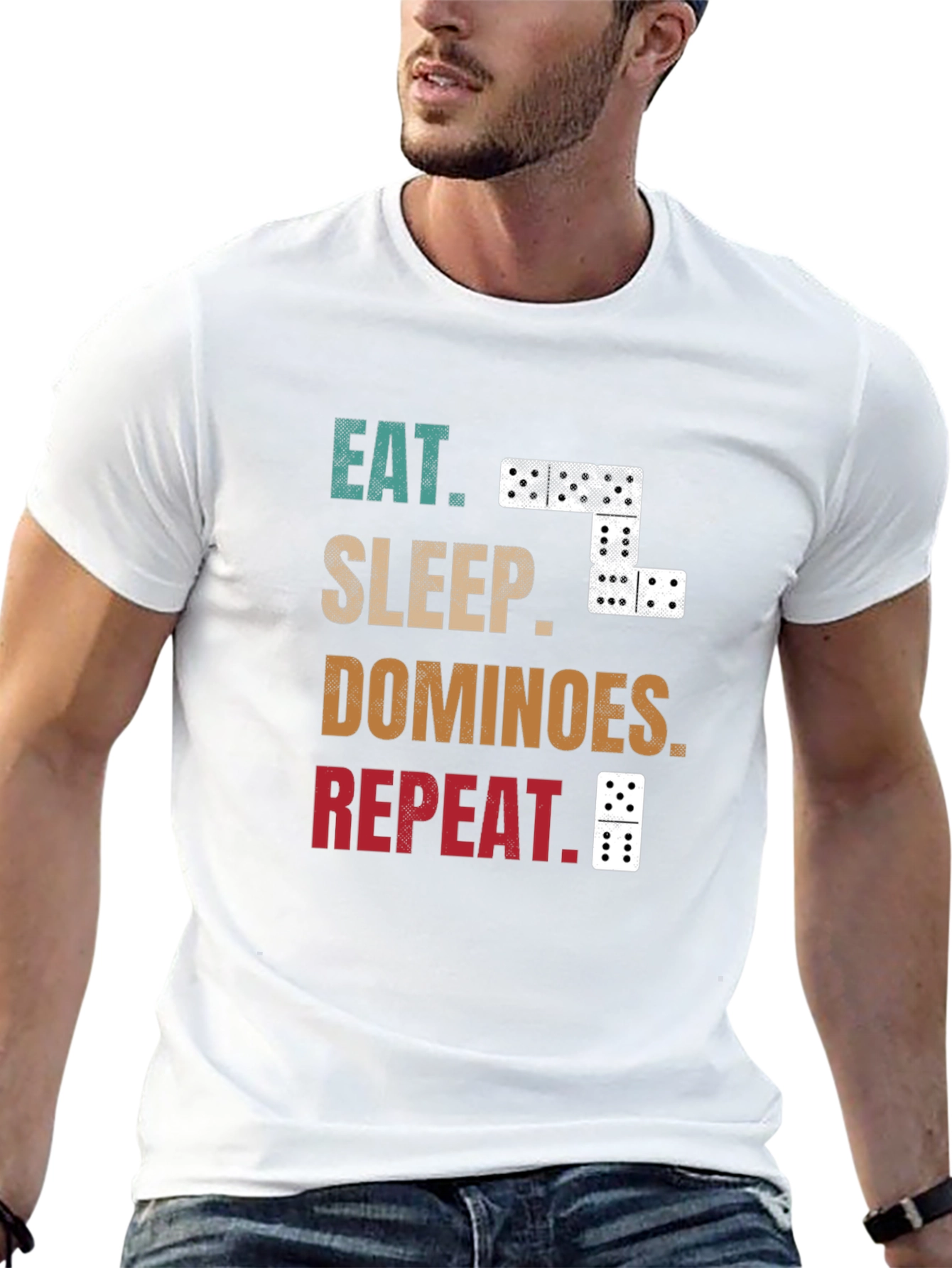 Eat Sleep Dominoes Repeat T-Shirt