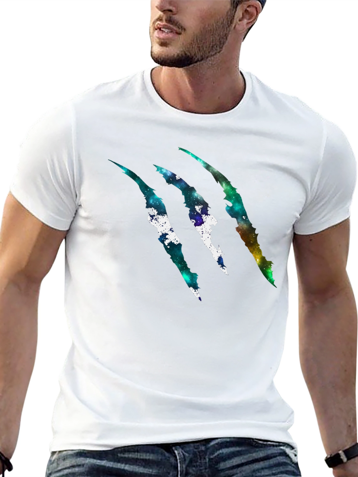 Galaxy Claw Mark Black T-Shirt