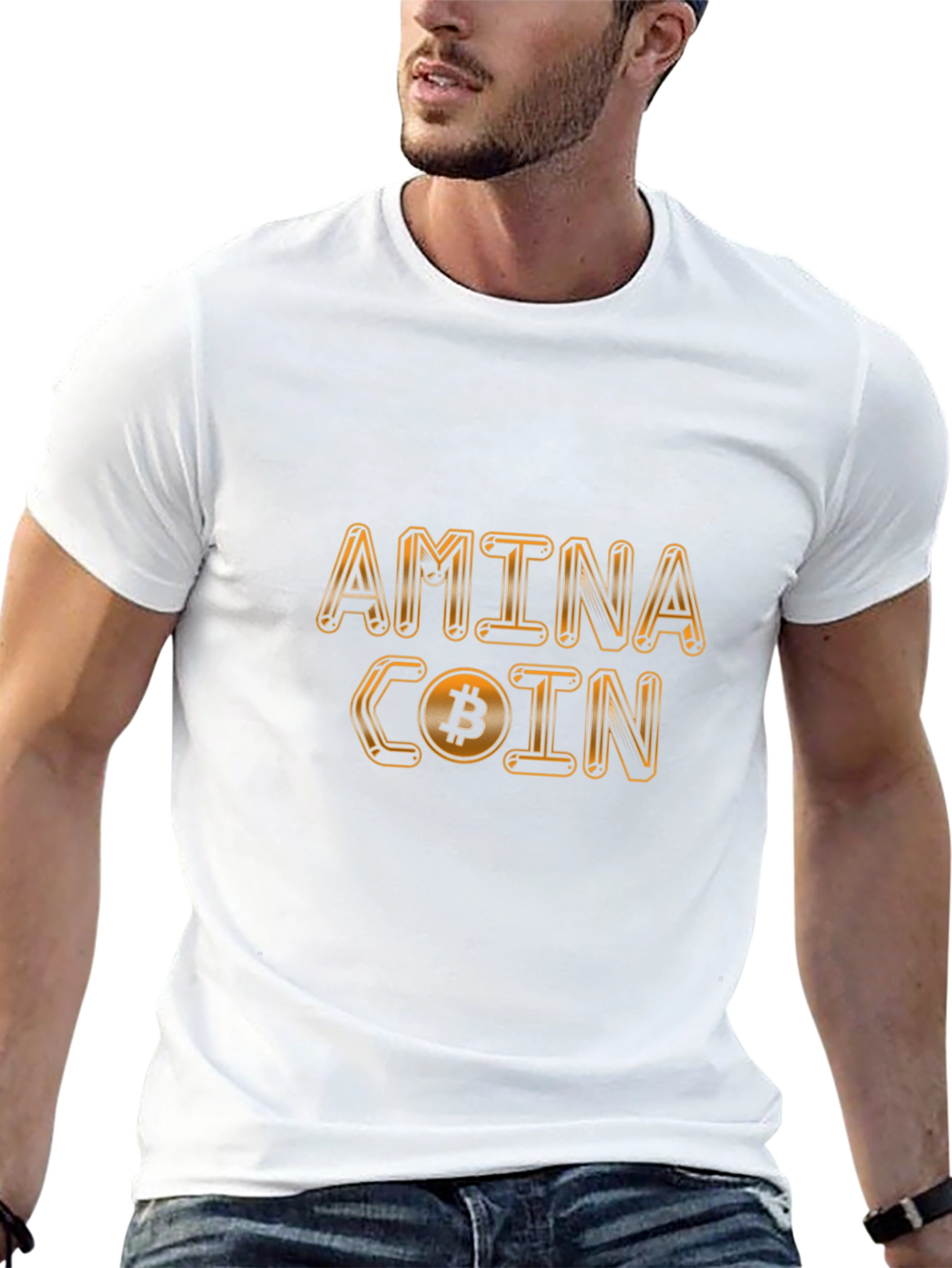 Amina Coin Bitcoin T-Shirt - Black