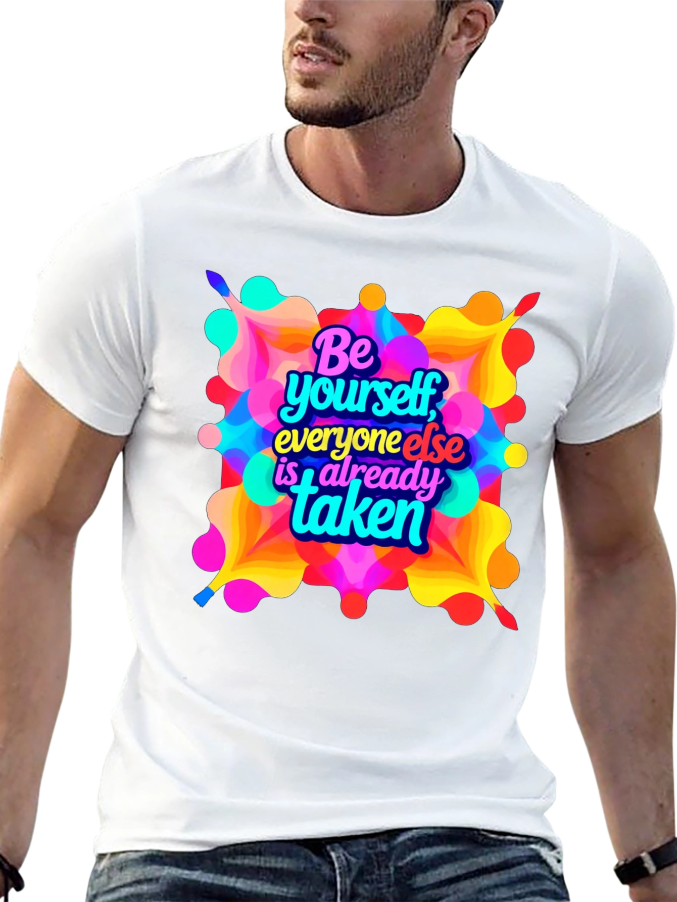 Be Yourself Graphic T-Shirt - Black