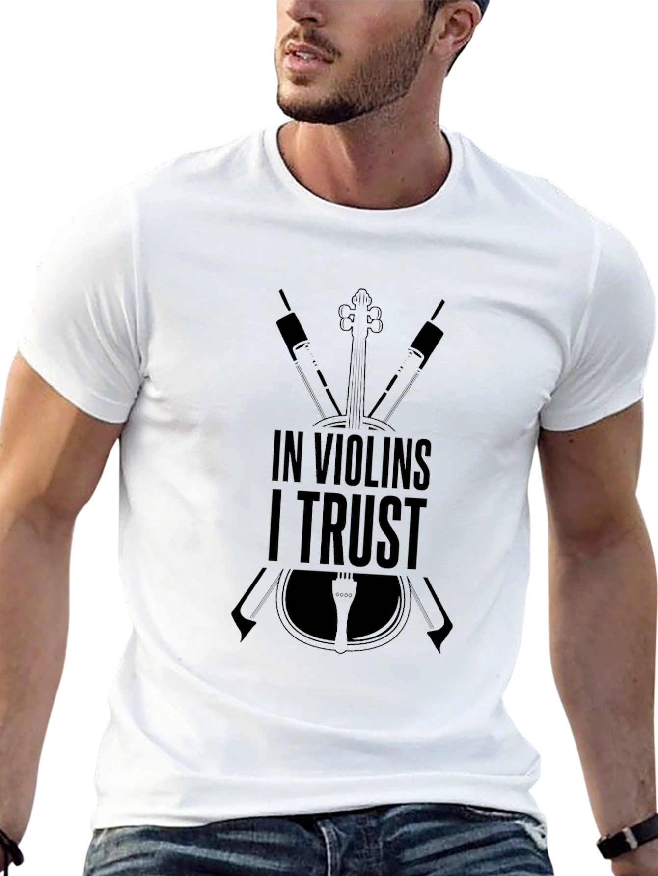 In Violins I Trust T-Shirt - Music Lover Tee