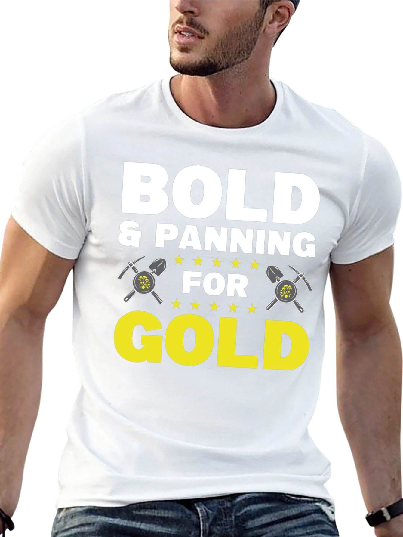 Bold & Panning for Gold Graphic Tee