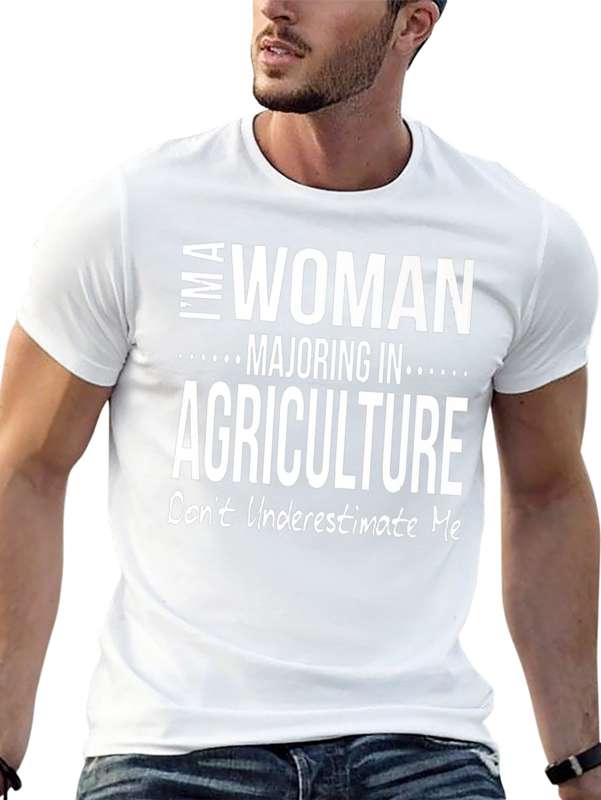 Woman Majoring in Agriculture Graphic T-Shirt