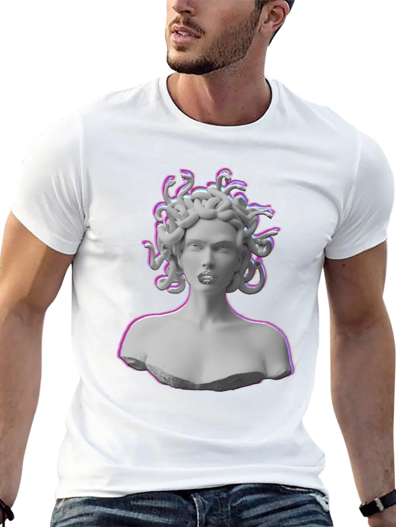 Medusa Graphic Tee - Black