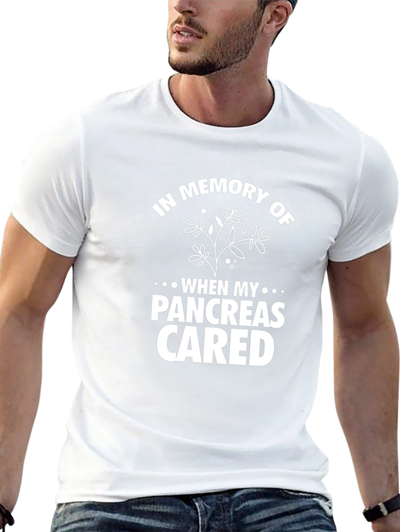 In Memory Of Pancreas T-Shirt Black Mens