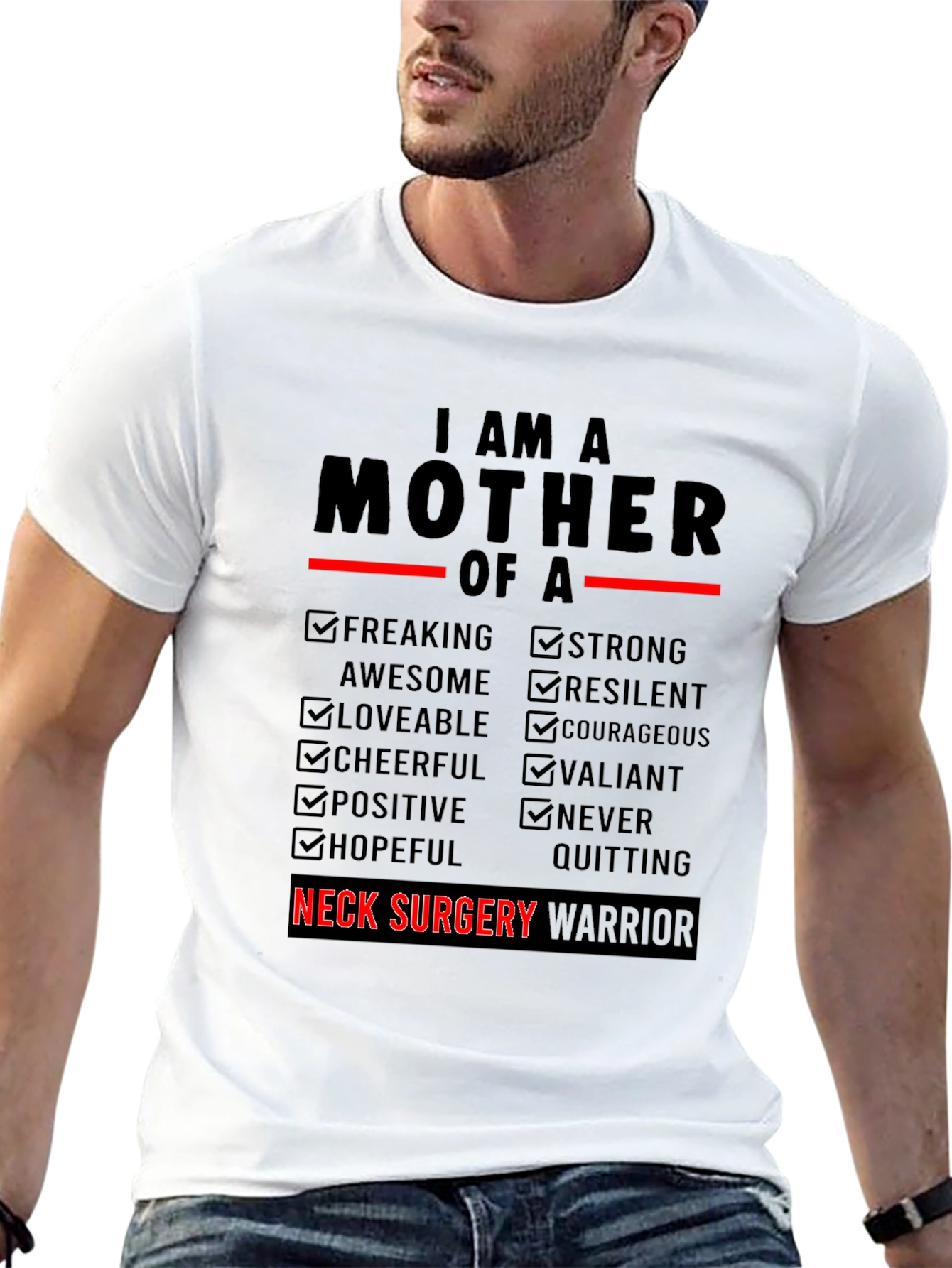 Neck Surgery Warrior Mother T-Shirt