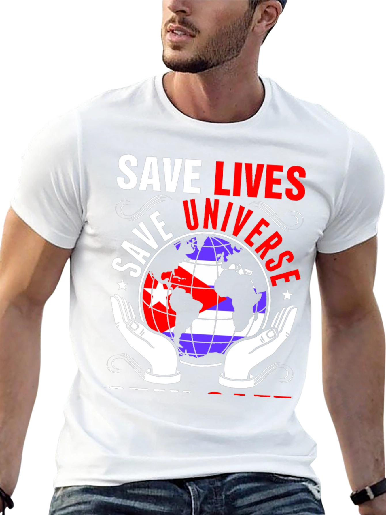 Save Lives Universe Graphic Tee