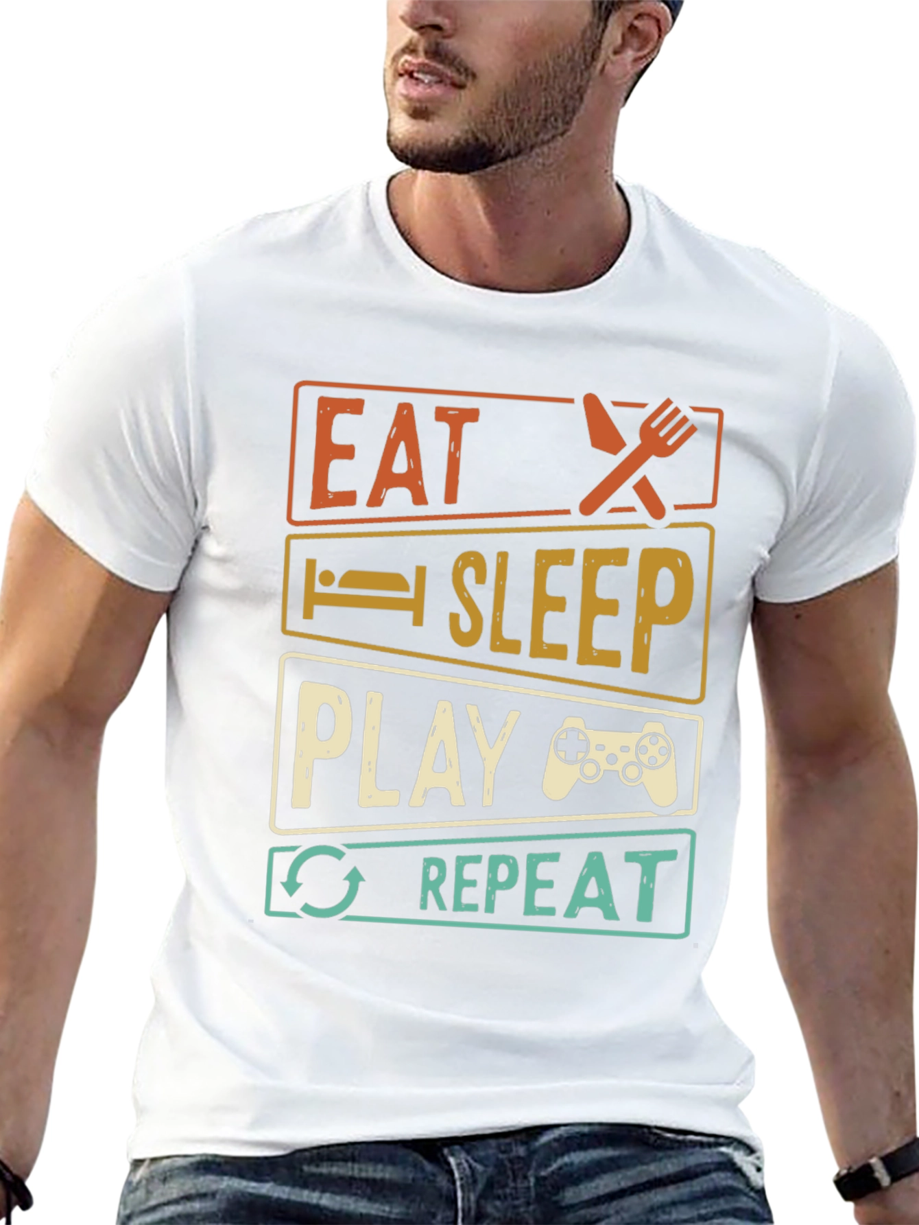 Eat Sleep Play Repeat Gamer T-Shirt