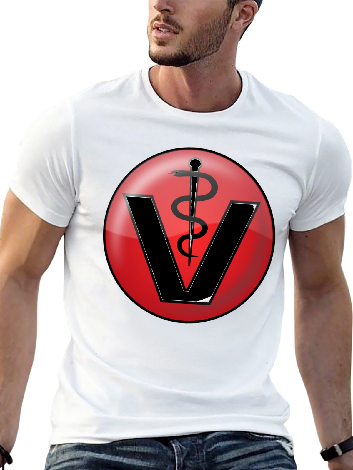 Veterinarian Symbol T-Shirt - Classic Vet Design
