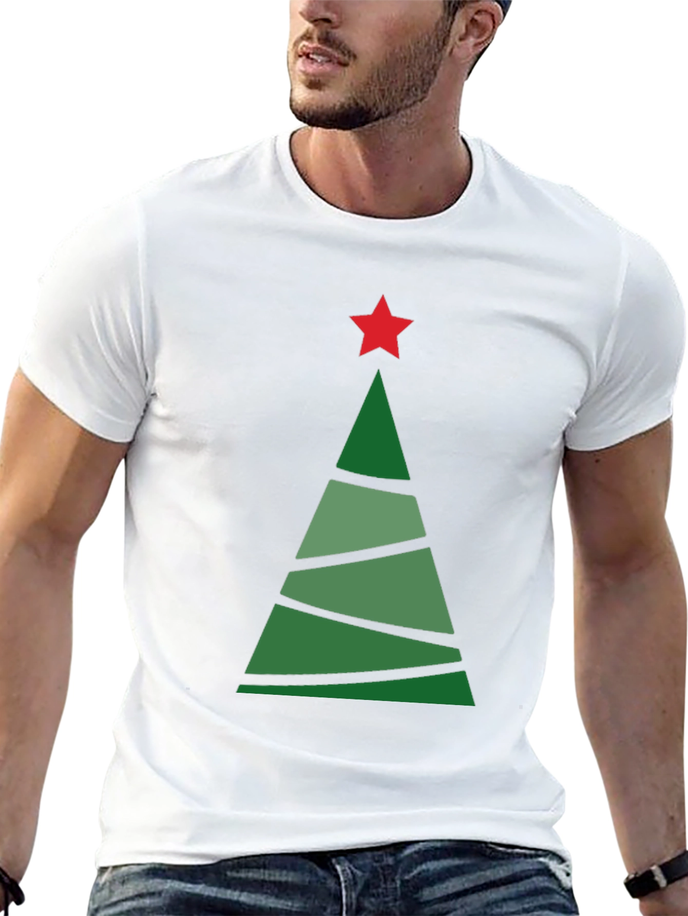Christmas Tree Graphic Tee - Holiday Style