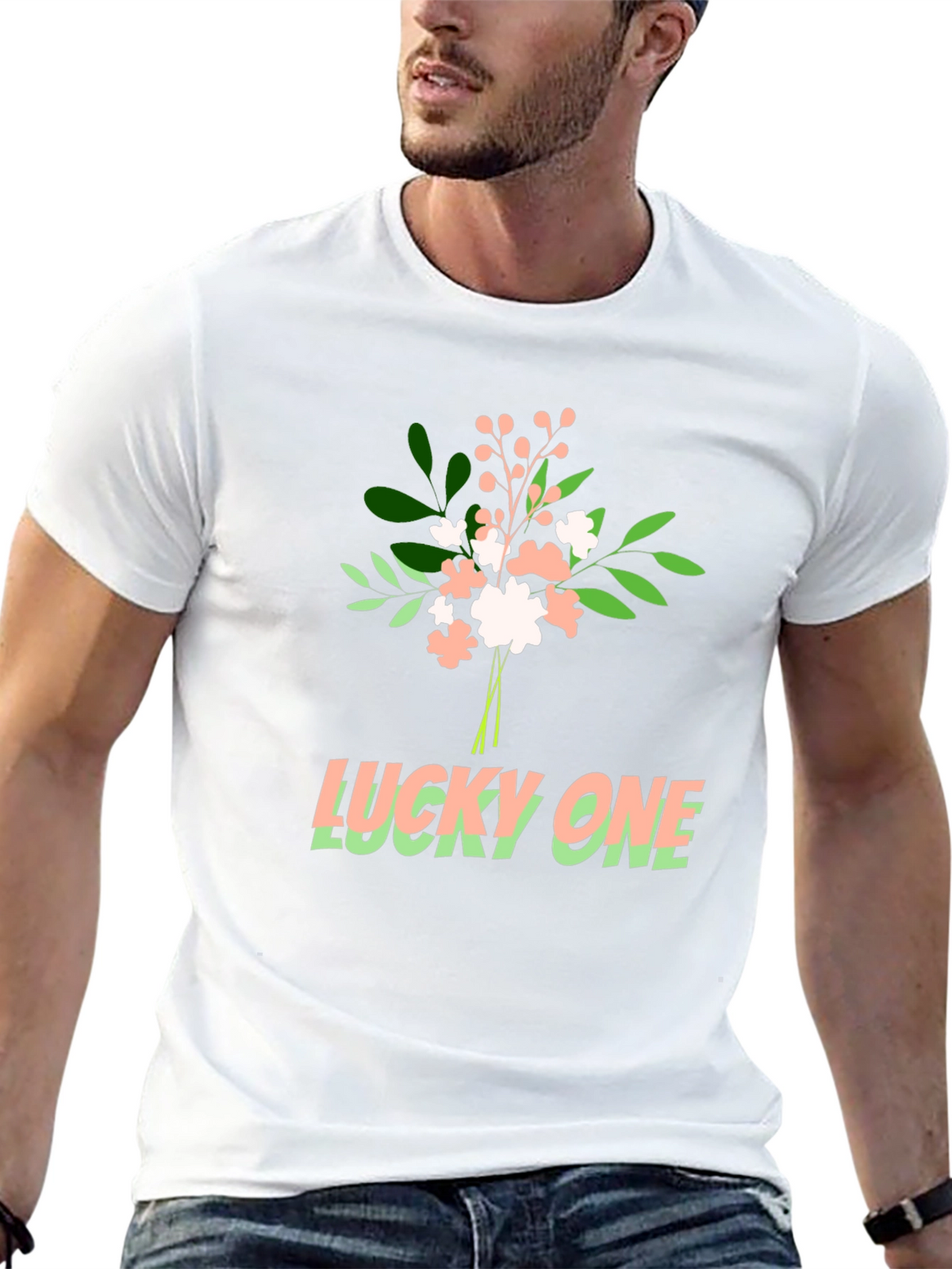 Lucky One Graphic Tee - Soft Cotton Blend