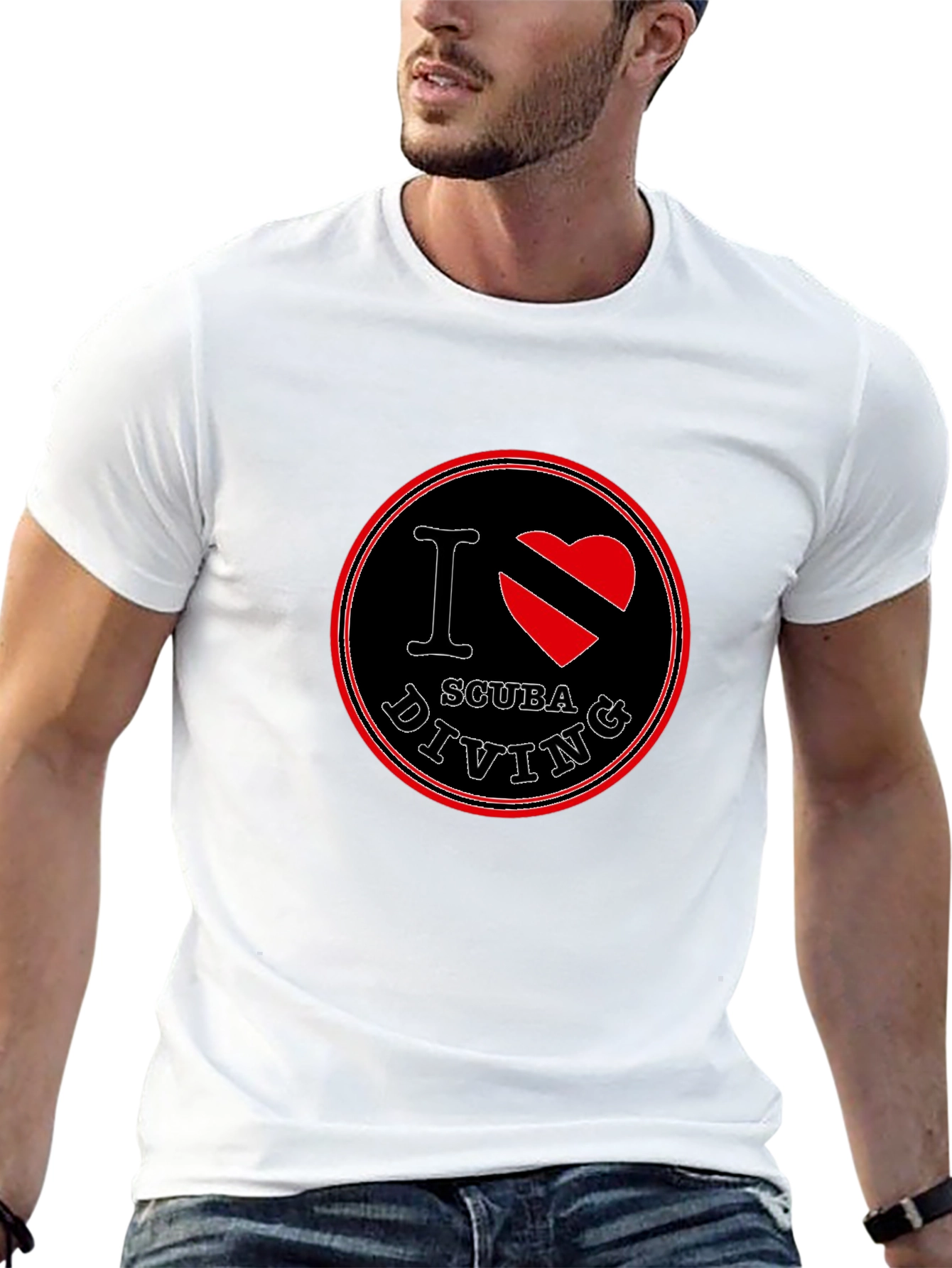 I Love Scuba Diving Black T-Shirt