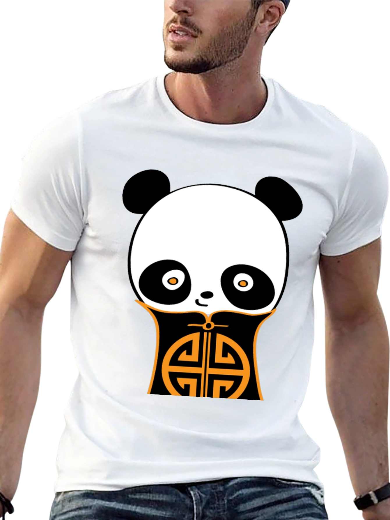 Panda Graphic Black Tee