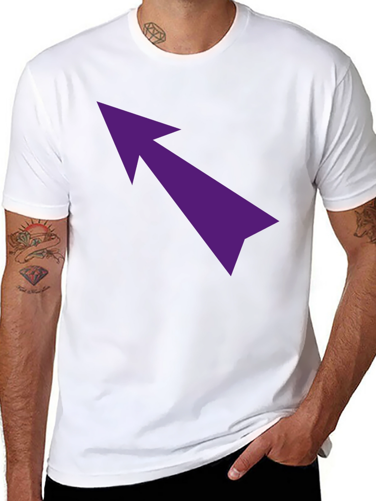 Arrow Graphic Tee - Modern Casual Style