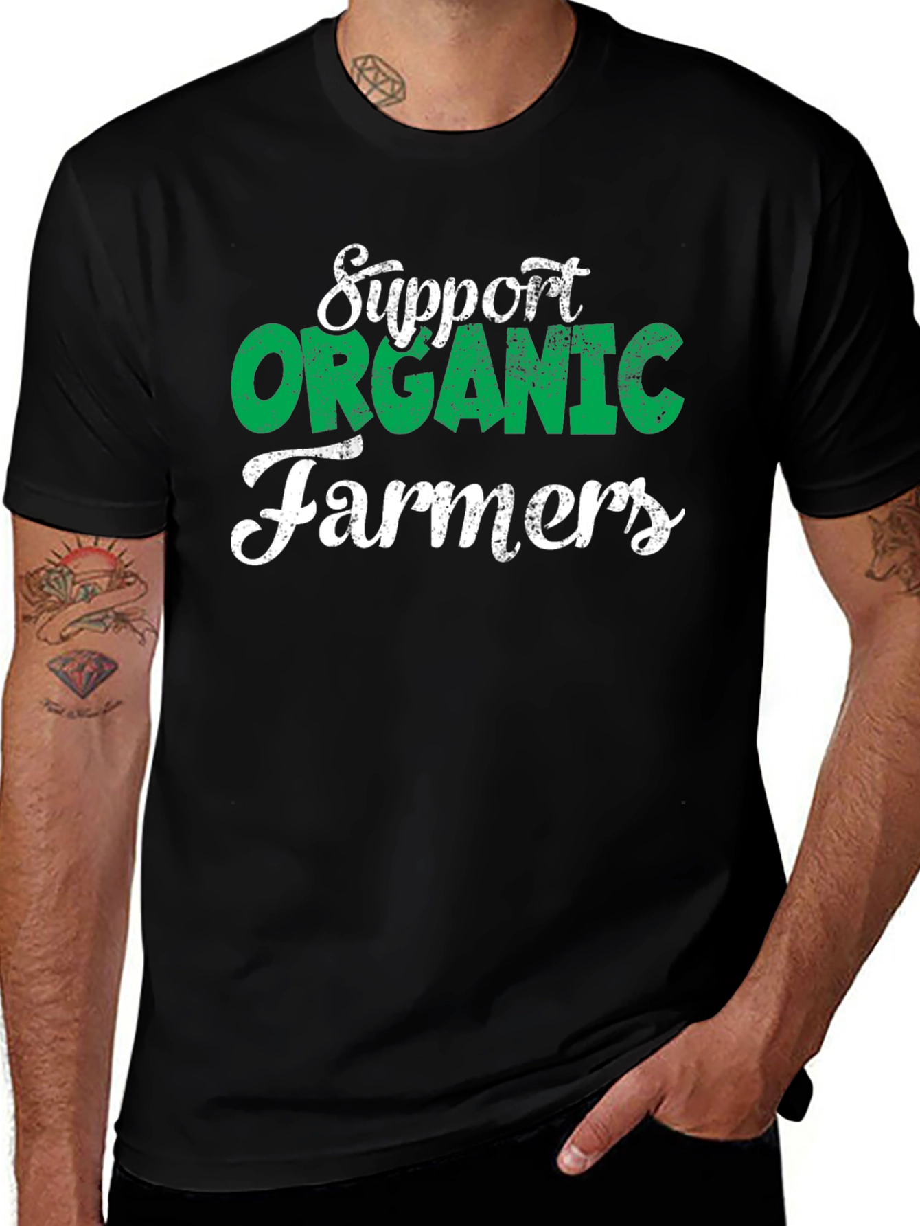 Support Organic Farmers Graphic Tee