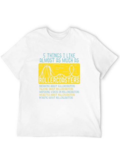 Rollercoaster Lover T-Shirt - 5 Things I Like