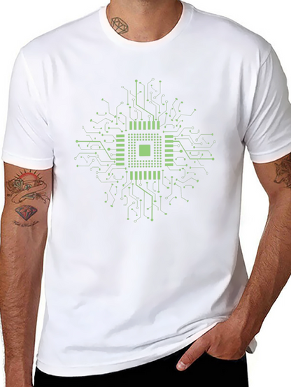 Circuit Board Graphic Tee - Geek Chic Style