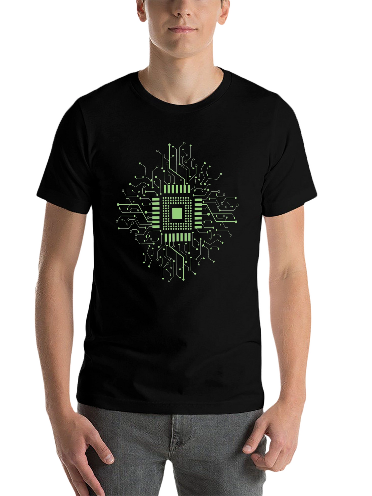 Circuit Board Graphic Tee - Geek Chic Style