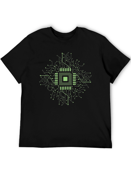 Circuit Board Graphic Tee - Geek Chic Style