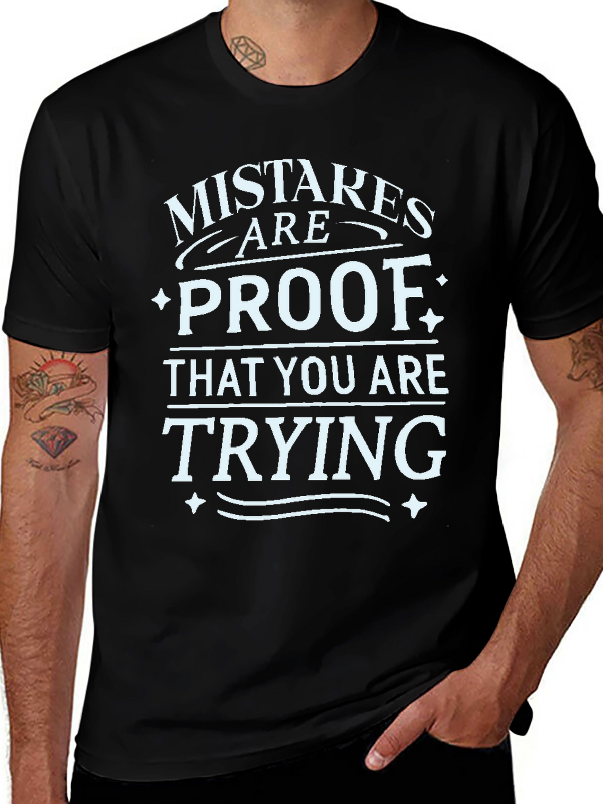 Mistakes are Proof T-Shirt - Motivational Graphic Tee