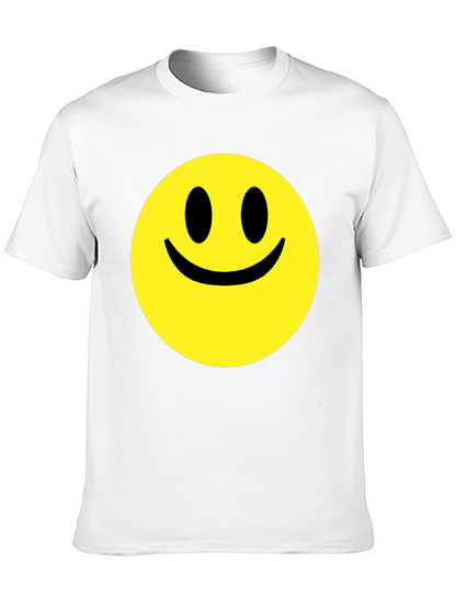 Smiley Face Graphic Black T-Shirt