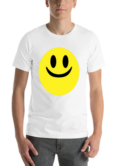 Smiley Face Graphic Black T-Shirt