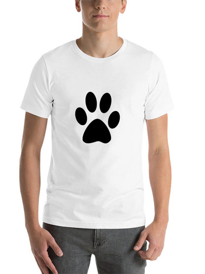 Paw Print Graphic Black T-Shirt