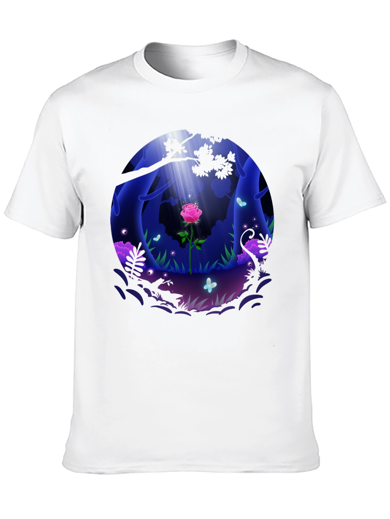 Enchanted Rose Forest Graphic Tee