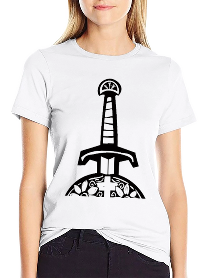 Mens Black Sword Graphic T-Shirt