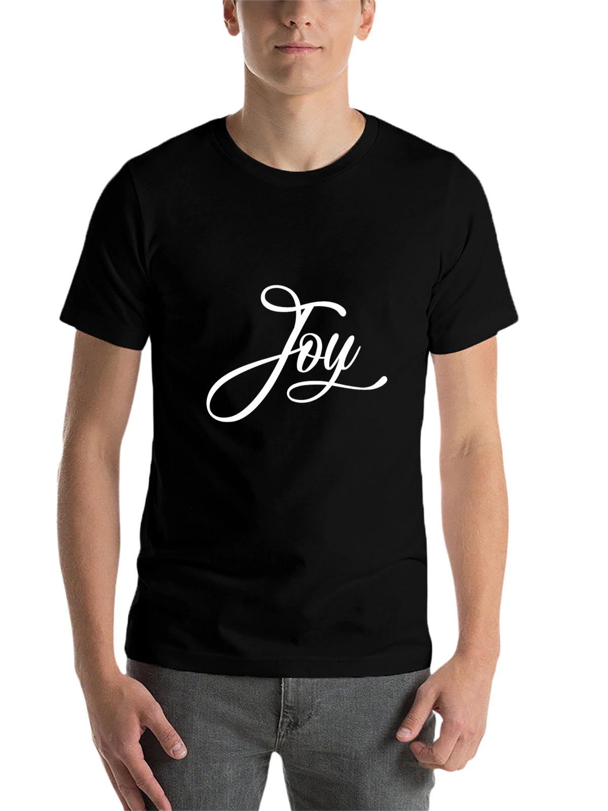 Joy Script T-Shirt - Black