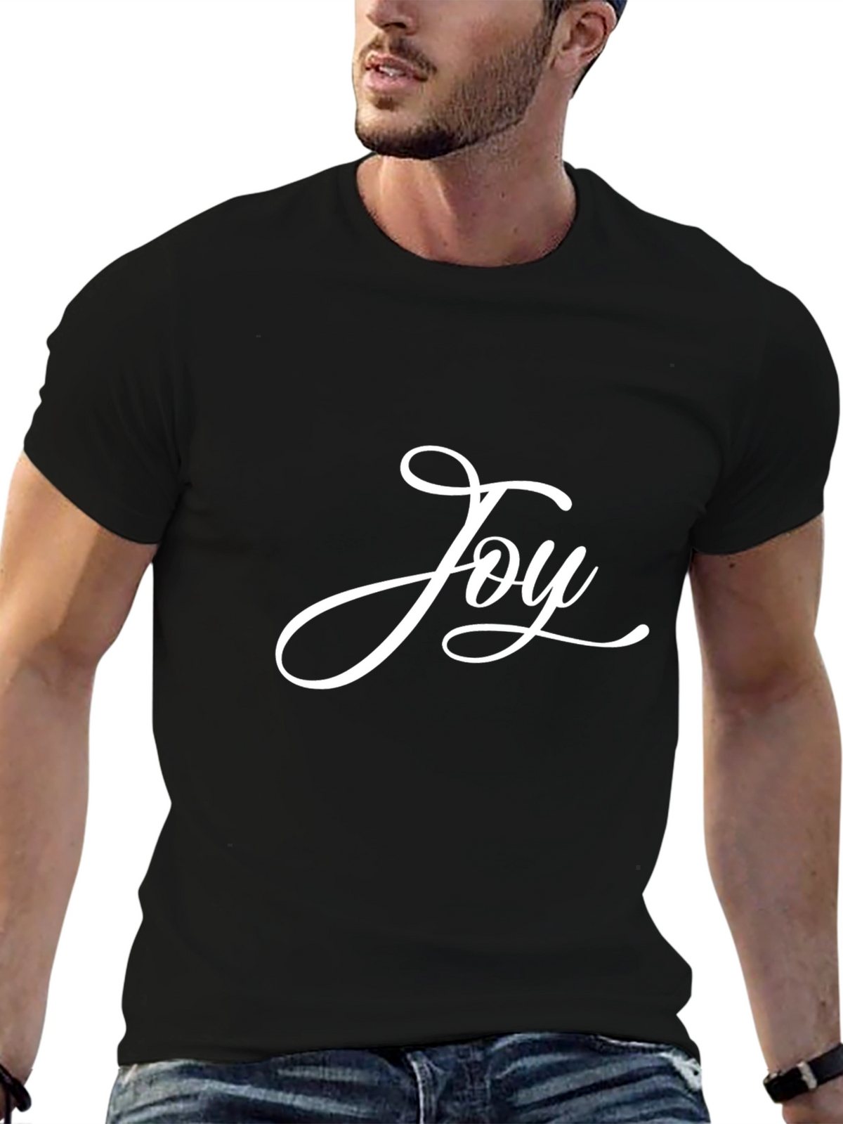 Joy Script T-Shirt - Black