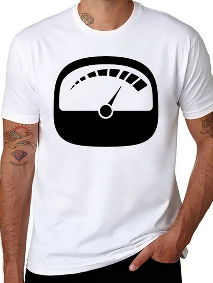 Black Gauge Graphic Tee - Unique Design