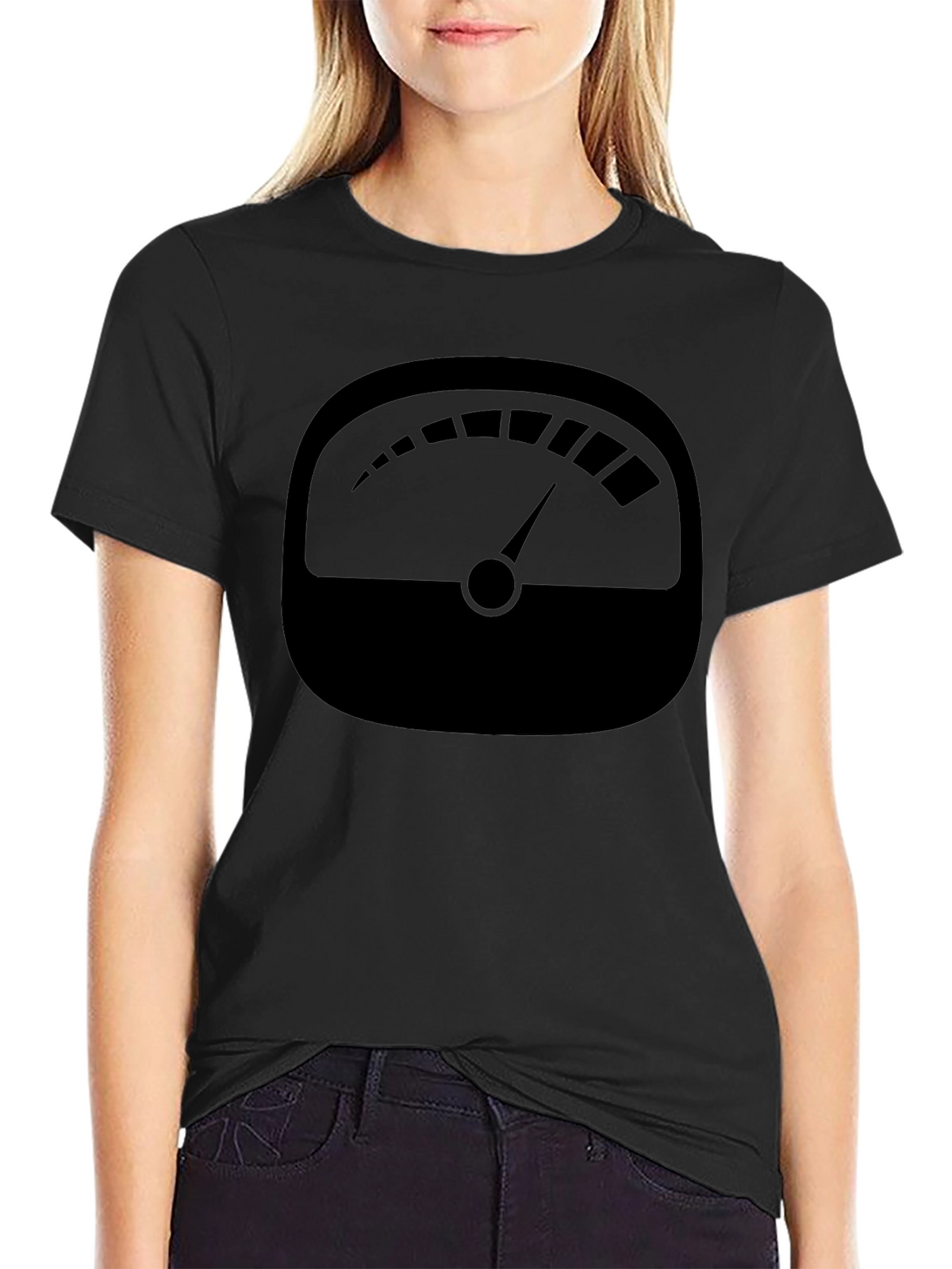 Black Gauge Graphic Tee - Unique Design
