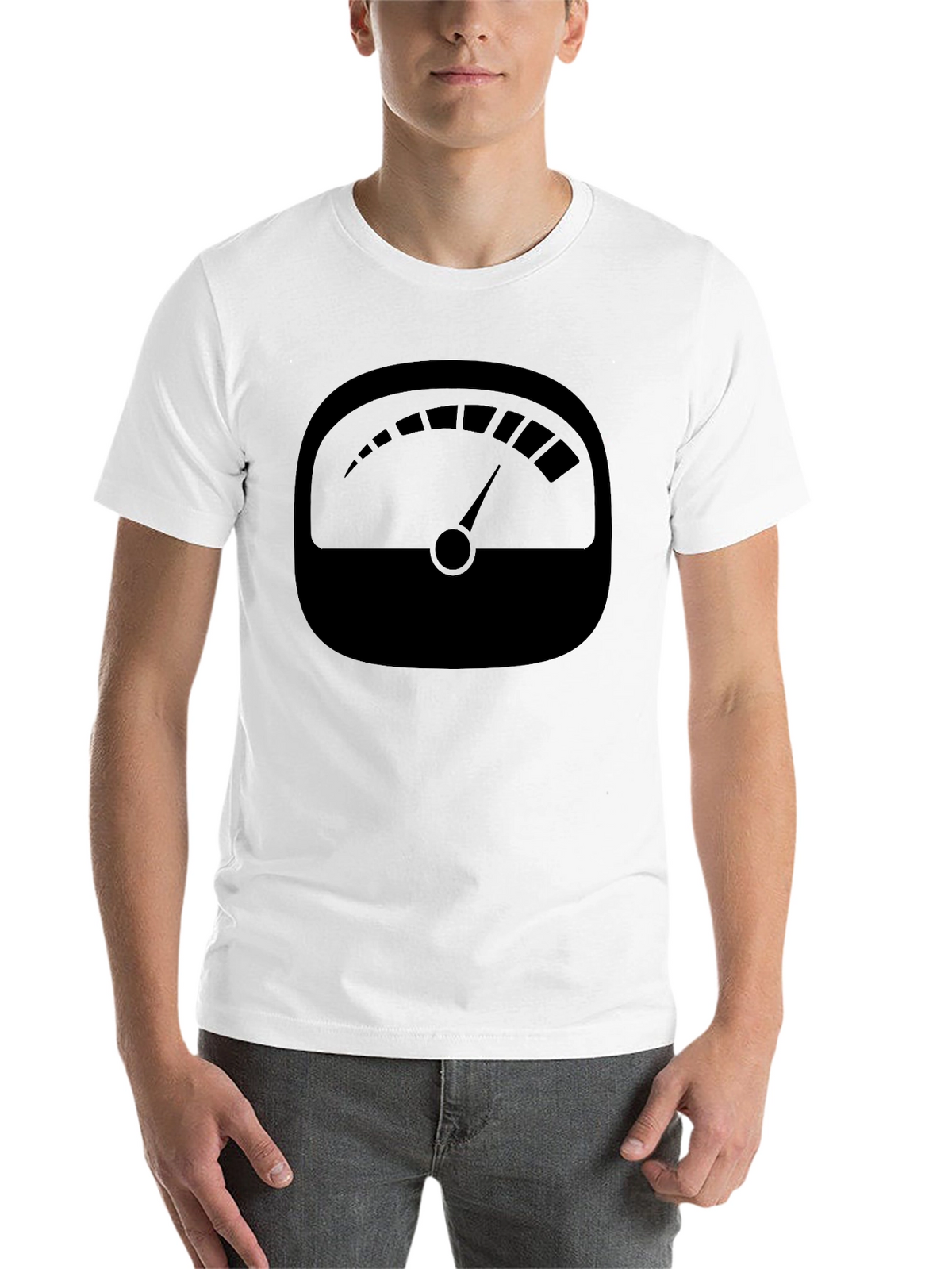 Black Gauge Graphic Tee - Unique Design