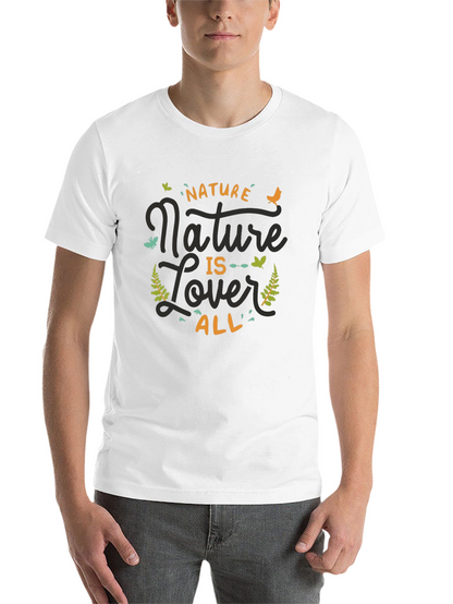 Nature Lover Graphic Print Tee - Black