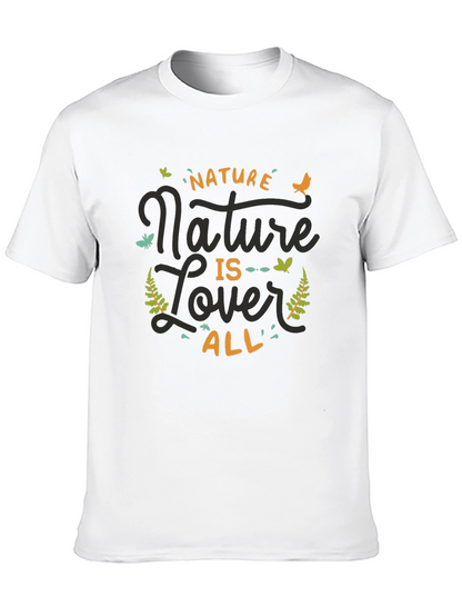 Nature Lover Graphic Print Tee - Black