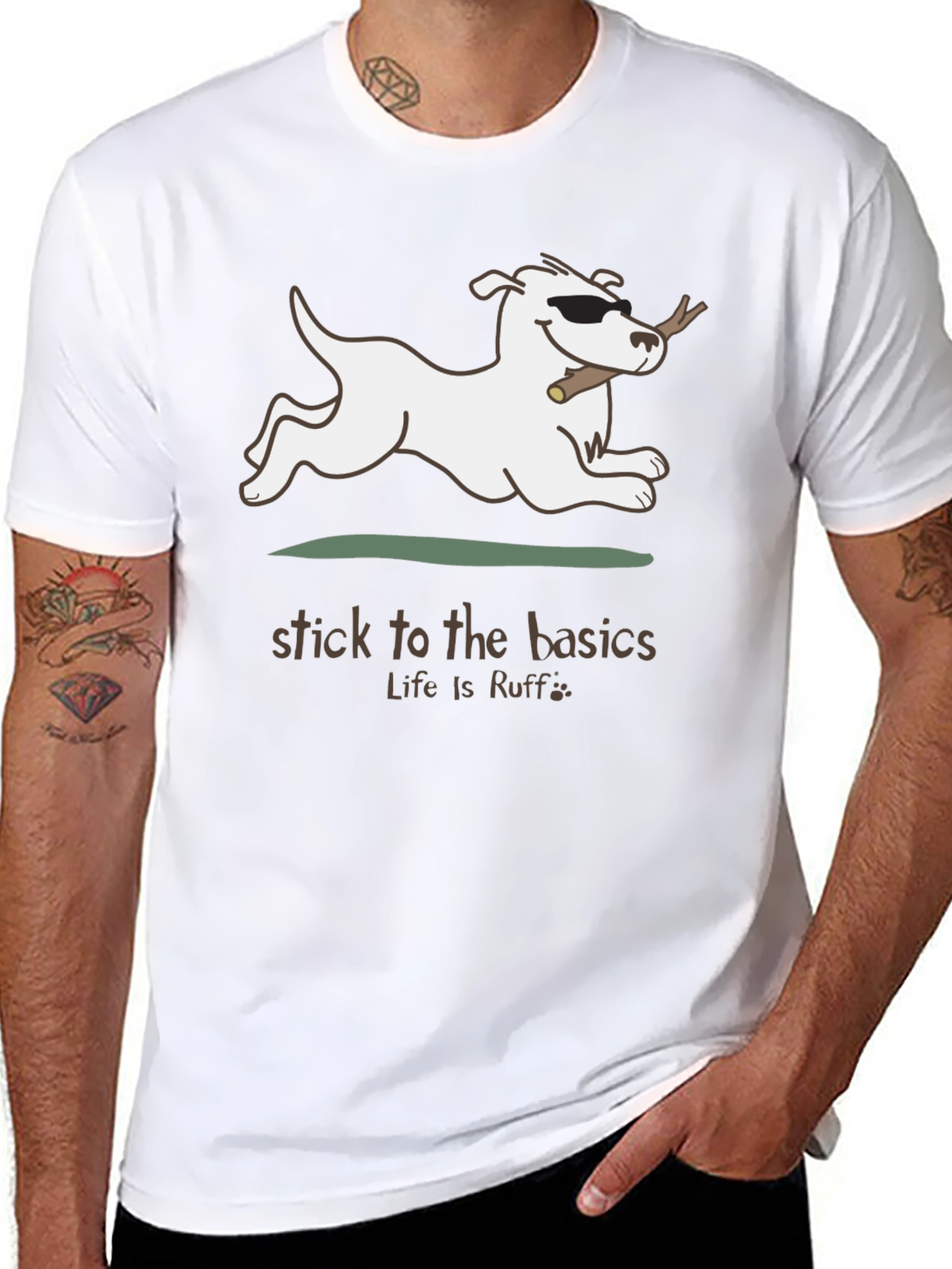 Stick to the Basics Dog Graphic Tee