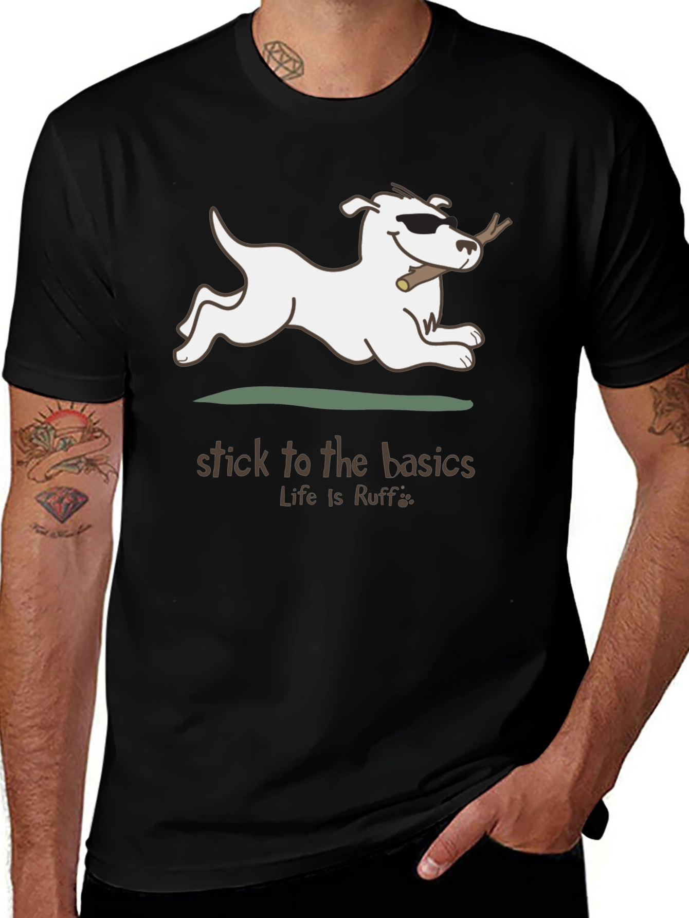 Stick to the Basics Dog Graphic Tee