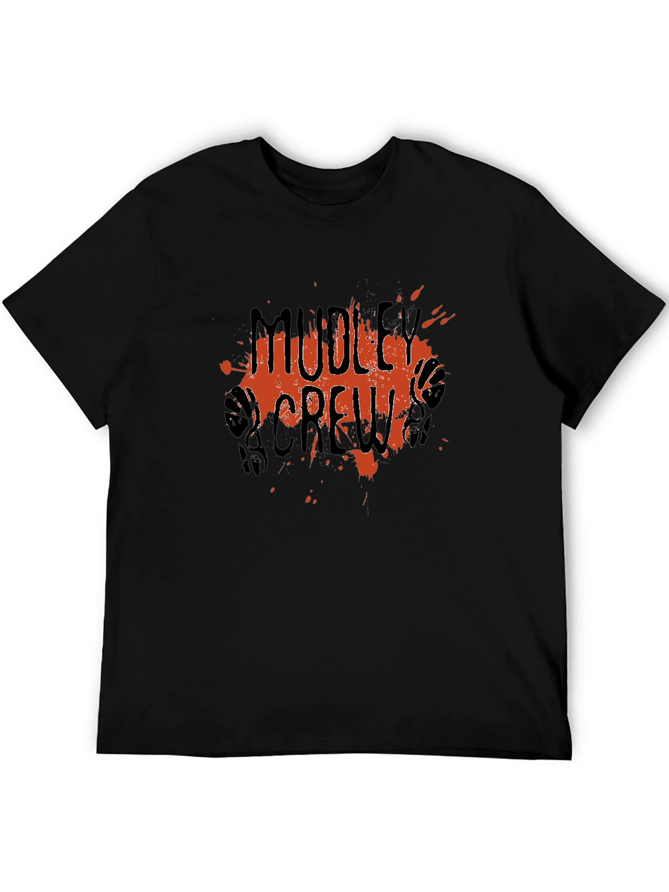 Mudley Crew Graphic Tee - Black Cotton Blend