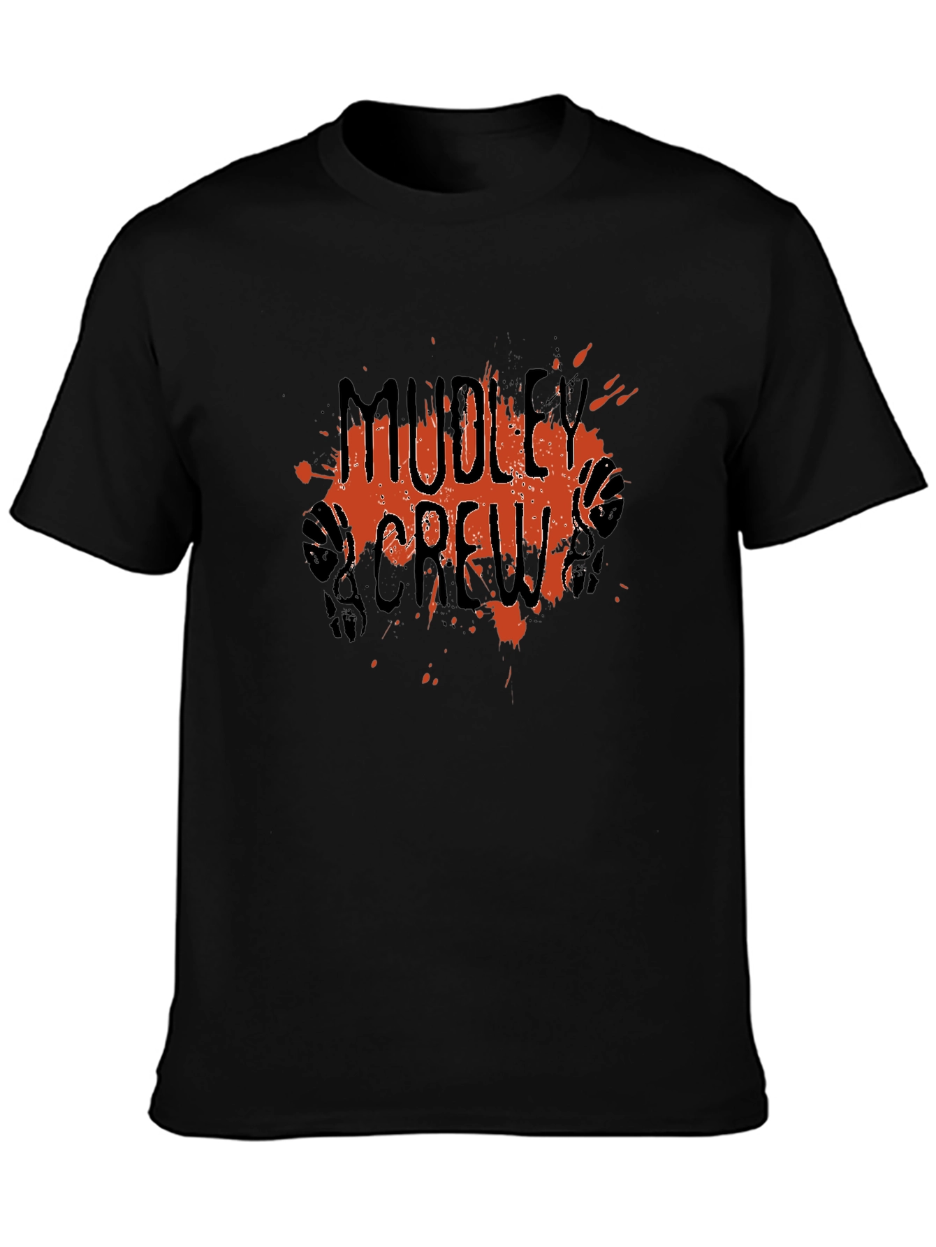 Mudley Crew Graphic Tee - Black Cotton Blend