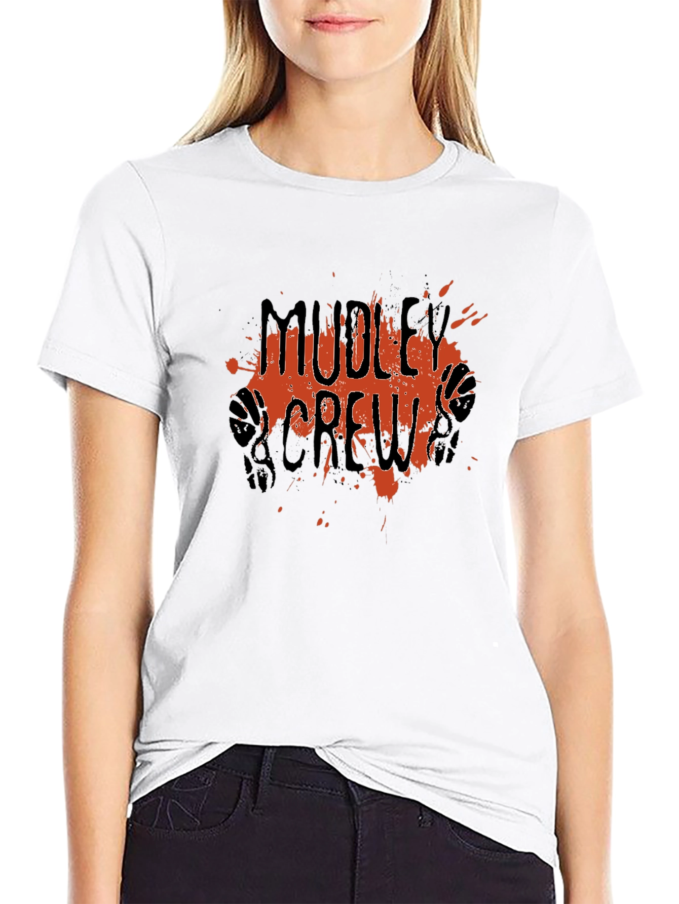 Mudley Crew Graphic Tee - Black Cotton Blend