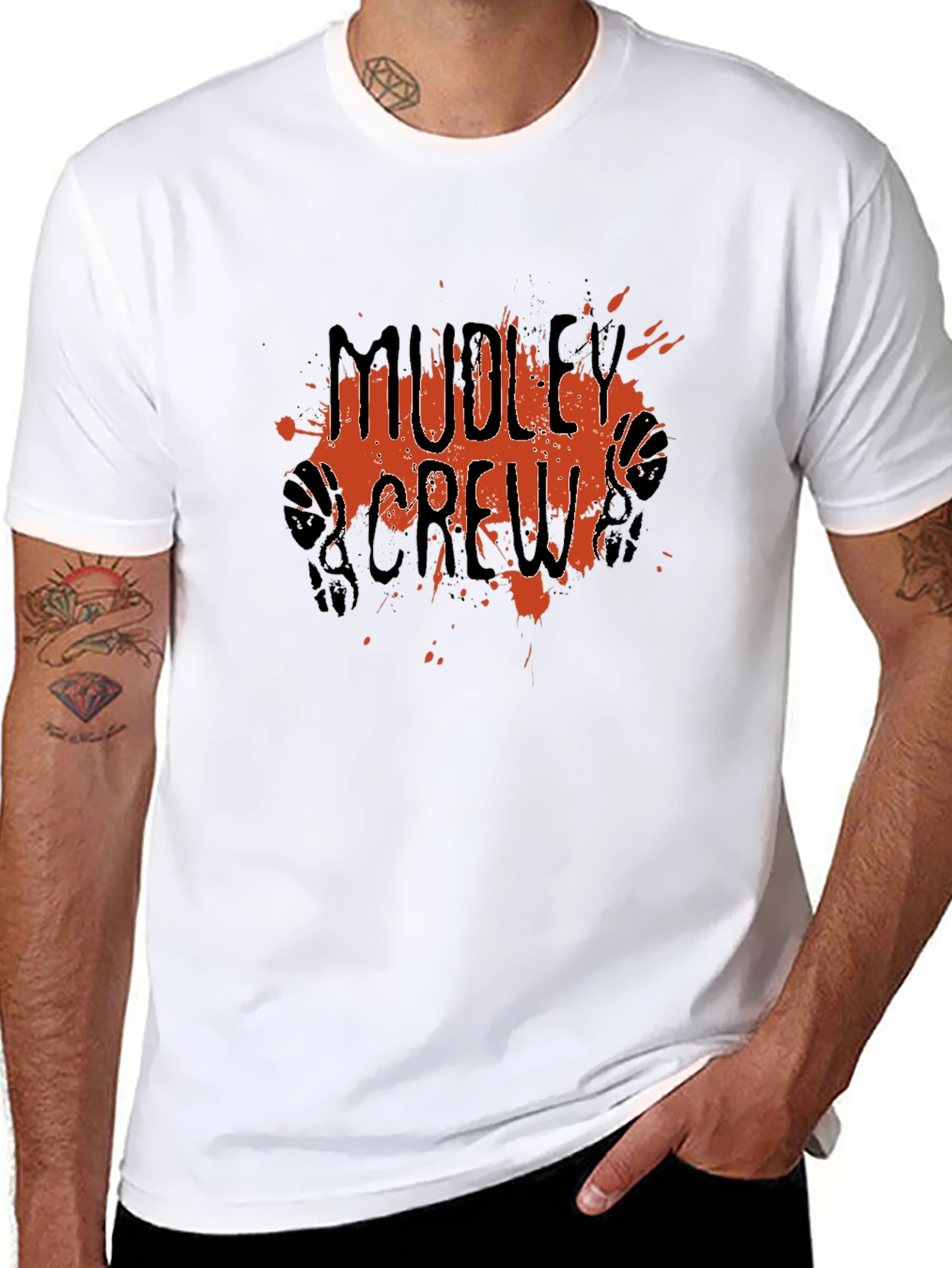 Mudley Crew Graphic Tee - Black Cotton Blend