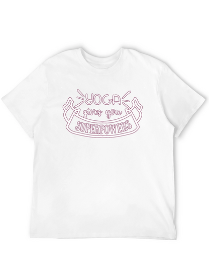 Yoga Superpowers Black T-Shirt