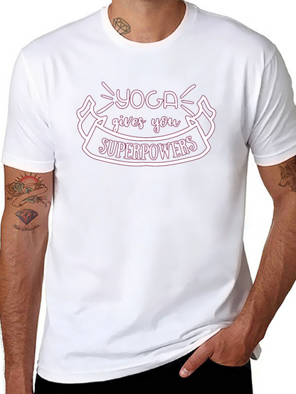 Yoga Superpowers Black T-Shirt