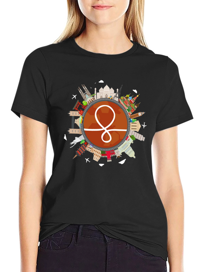 World Traveler Graphic Tee - Black Unisex Shirt