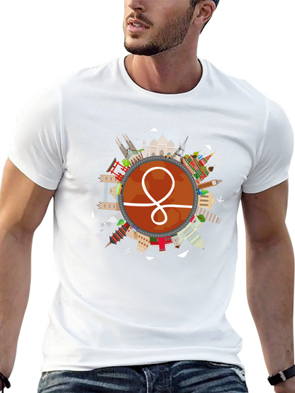 World Traveler Graphic Tee - Black Unisex Shirt