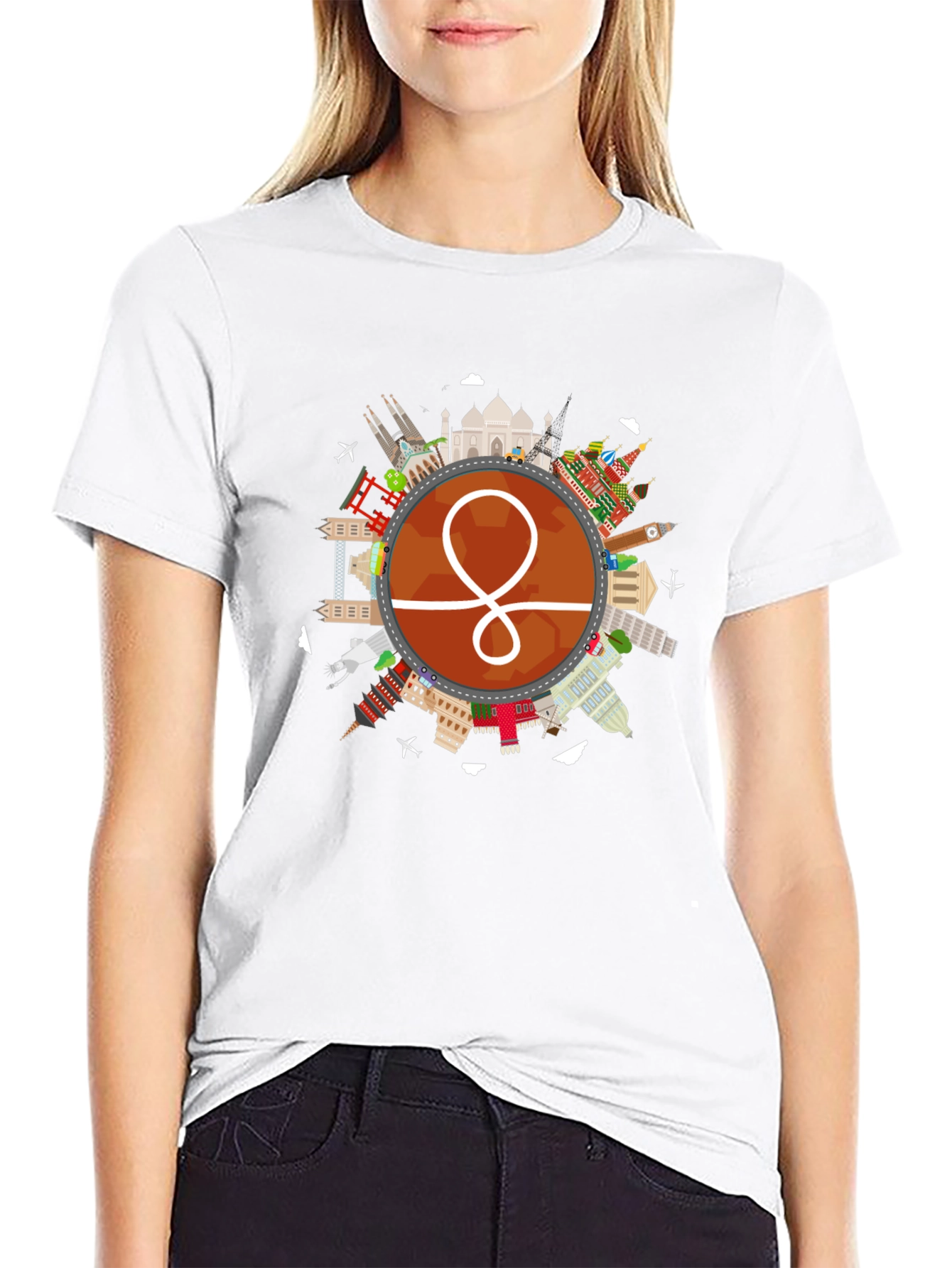 World Traveler Graphic Tee - Black Unisex Shirt